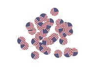 Dekoracje sali - Congee.pl Konfetti Flaga Stanów Zjednoczonych - 36 szt. KONF-USA - miniaturka - grafika 1