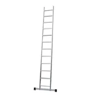 Drabiny - DRABEST Drabina przystawna aluminiowa 12 stopniowa BASIC tłoczona 150 kg - miniaturka - grafika 1