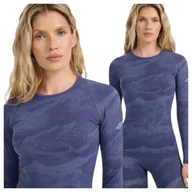 Pozostała odzież narciarska - Bielizna termoaktywna bezszwowa (góra) damska 4F 4FWAW25USEAF208-34A Niebieski XS/S - miniaturka - grafika 1