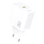 Ładowarki do telefonów - Ładowarka sieciowa Dudao A27 25W GaN USB-C - biała - miniaturka - grafika 1