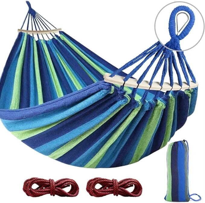 Bello Giardino HAMAK OGRODOWY DWUOSOBOWY + TORBA + LINKI 220KG 160x260