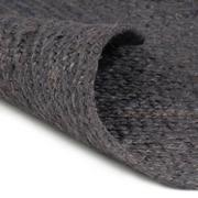 Dywany - vidaXL Ręcznie robiony dywan z juty, okrągły, 240 cm, ciemnoszary - miniaturka - grafika 1