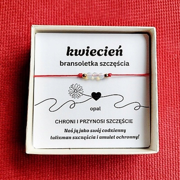 Bransoletka z Opalem – Kamień Urodzinowy Kwiecień/GiovanniDivine