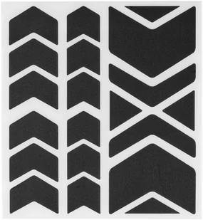 REFLECTIVE BERLIN REFLECTIVE BERLIN Shapes Reflective Sticker, czarny  2022 Akcesoria do ram 3197571 - Ramy rowerowe - miniaturka - grafika 1