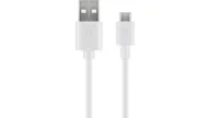 Kable USB - Kabel USB Goobay USB-A - microUSB 0.5 m Biały (JAB-4780401) - miniaturka - grafika 1