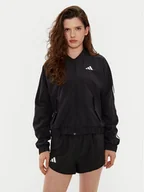 Kurtki damskie - adidas Kurtka bomber Essentials 3-Stripes JD5317 Czarny Loose Fit - miniaturka - grafika 1