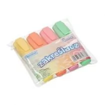 Zakreślacze pastelowe 4 kolory - Przybory szkolne - miniaturka - grafika 1