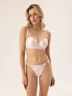 Majtki damskie - Majtki stringi Brillant Esotiq kremowy XL - miniaturka - grafika 1