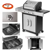 Grille gazowe - Grill Gazowy Quatro Xl Premium 3+1 9,0 + 3,2Kw 19743Gs - miniaturka - grafika 1