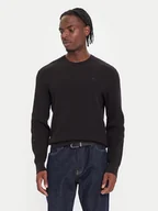 Swetry męskie - Calvin Klein Sweter LV04LB327G Czarny Regular Fit - miniaturka - grafika 1
