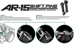 Strike Industries - Zestaw pinów Shift do AR-15 - Czarny - Osprzęt do wiatrówek - miniaturka - grafika 6