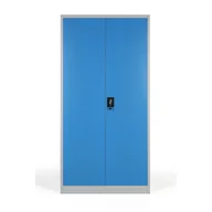 Szafy biurowe - B2B Partner Metalowa szafa, demontowana, 4 półki, 950 x 1950 x 400 mm, niebieski 908012 - miniaturka - grafika 1