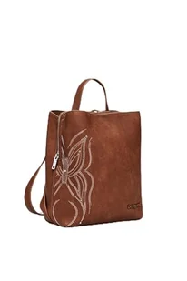 Desigual Women's Accessories PU plecak mini, brązowy, jeden rozmiar - Torebki damskie - miniaturka - grafika 1
