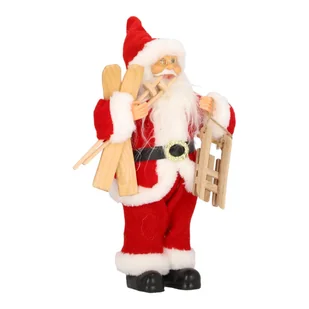 Mikołaj pluszowy czerwony 30 cm - Ozdoby bożonarodzeniowe - miniaturka - grafika 13