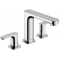 Baterie umywalkowe - HANSGROHE 72530000 Rebris S 3-otworowa bateria umywalkowa 110 z kompletem odpływowym Chrom - miniaturka - grafika 1
