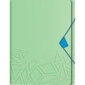 Segregatory - Teczka z przegródkami Leitz Urban Chic, PP, A4, mieści 250 kartek, zielona 39970050 - miniaturka - grafika 1