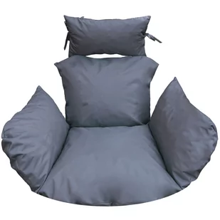 Poduszka Na Fotel Wiszący Huśtawkę Kokon Gniazdo - Ciemny Szary - Poduszki ogrodowe - miniaturka - grafika 1