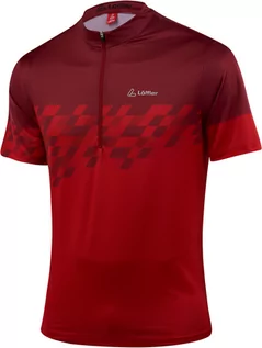 Koszulki rowerowe - Löffler Erosion Half-Zip Bike Shirt Men, czerwony EU 58 2022 Koszulki kolarskie - grafika 1
