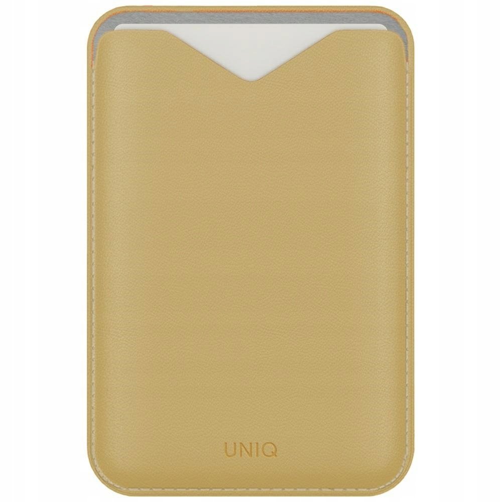 Magnetyczny portfel Uniq Lyden Evo stojak na telefon żółty