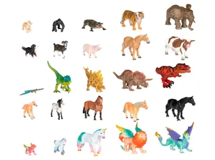 Playtive Figurki zwierząt do zabawy - Figurki dla dzieci Playtive Figurki zwierząt do zabawy - Figurki dla dzieci - miniaturka - grafika 1