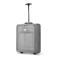 Torby podróżne - KEPLIN Lekka torba podróżna na kółkach, bagaż podręczny, walizka podręczna, torba podręczna, torba do przenoszenia, Fioletowy styl, 44x32x18 cm, Fioletowy - miniaturka - grafika 1