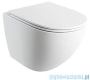 Kompakty WC - Omnires Ottawa Comfort miska WC wisząca + deska wolnoopadająca biały mat OTTAWACMWBM | Darmowa dostawa - miniaturka - grafika 1