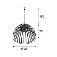 Lampy sufitowe - SLV Lampa wisząca Wud, możliwość ściemniania, jasne drewno, salon / jadalnia, drewno - miniaturka - grafika 1