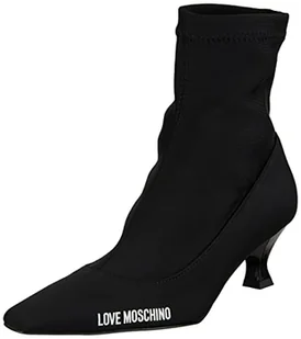 Love Moschino Damskie sztyblety Scarpad.rocchetto50 z lycry, czarne, rozmiar 39 UE - Botki damskie - miniaturka - grafika 1