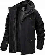 Kurtki męskie - MAGCOMSEN outdoor Męska kurtka z ciepłą podszewką rozmiar 3XL czarna - miniaturka - grafika 1
