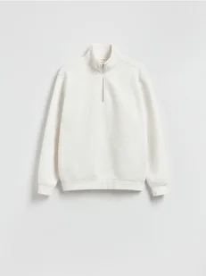 Reserved - Bluza ze stójką - złamana biel - Bluzy męskie - miniaturka - grafika 1