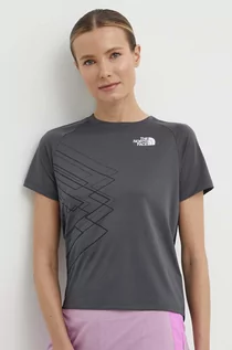 Koszulki sportowe damskie - The North Face t-shirt sportowy Mountain Athletics kolor szary NF0A87G9WUO1 - grafika 1