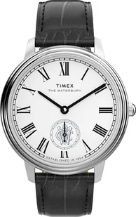 Zegarek Zegarek Timex TW2Y23100 Waterbury Metropolitan Sub-Second 39mm Leather Strap - Zegarki męskie - miniaturka - grafika 1