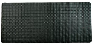 Mata do kąpieli antypoślizgowa 37x82 cm, czarna - Akcesoria łazienkowe - miniaturka - grafika 1