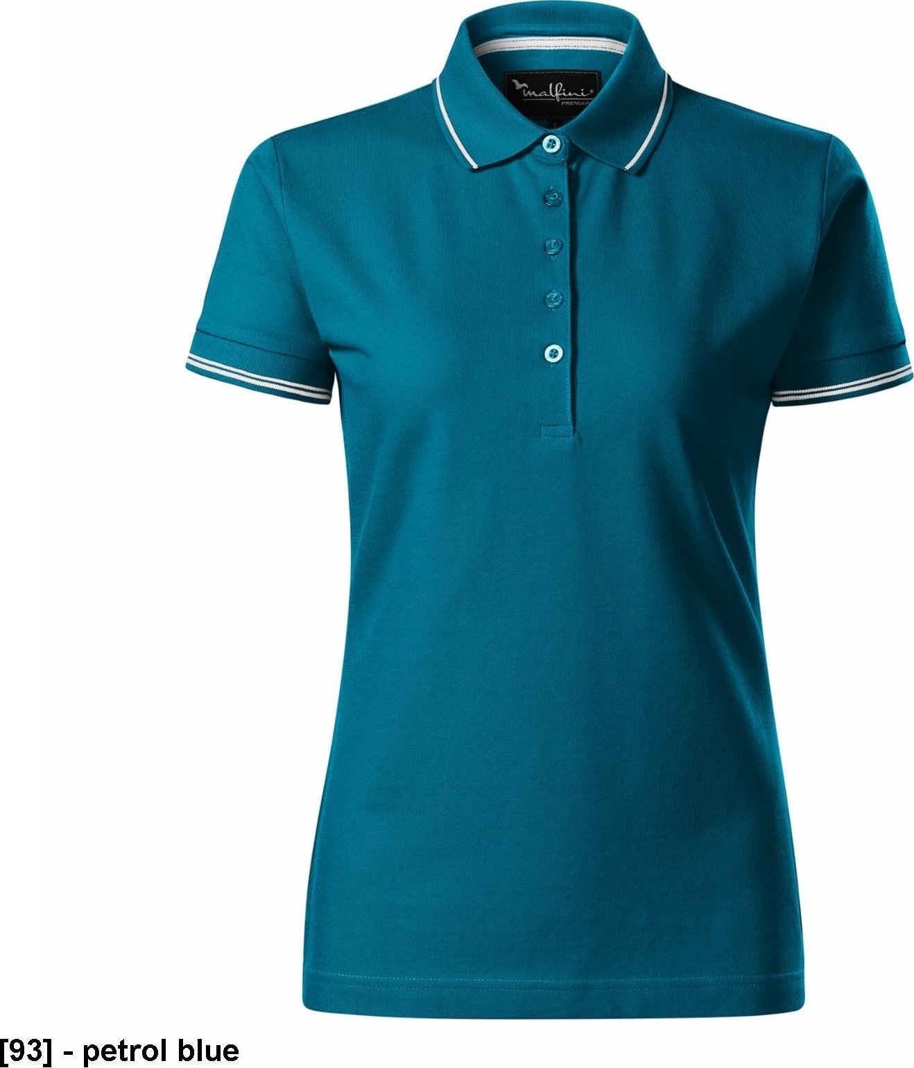 MALFINI Perfection plain 253 - ADLER - Koszulka polo damska, 200 g/m, - petrol blue S