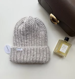 Wełniana czapka z dodatkiem alpaki 100% wełna handmade ręcznie robiona - Czapki damskie Wełniana czapka z dodatkiem alpaki 100% wełna handmade ręcznie robiona - Czapki damskie - miniaturka - grafika 1