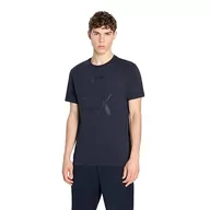 Koszulki męskie - Armani Exchange Męski T-Shirt Regular Fit Ax Eagle Tee, grantowy, XXL - miniaturka - grafika 1