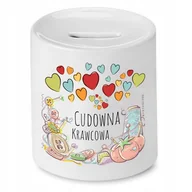 Skarbonki - Skarbonka Dla Antoniny na Urodziny na Prezent z Nadrukiem ze Zdjęciem + Opakowanie na prezent (wzór 01) - miniaturka - grafika 1