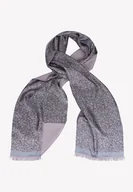 Apaszki i szaliki męskie - Ekskluzywny szal męski jedwabny szary w paisleye - miniaturka - grafika 1