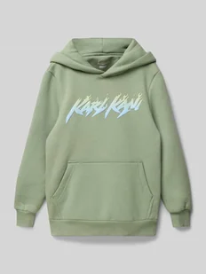 Bluza z kapturem z nadrukiem z logo - Swetry dla chłopców - miniaturka - grafika 1