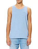 Koszulki męskie - Superdry Męski tank top LA Beach, Cali Washed Blue, XL - miniaturka - grafika 1