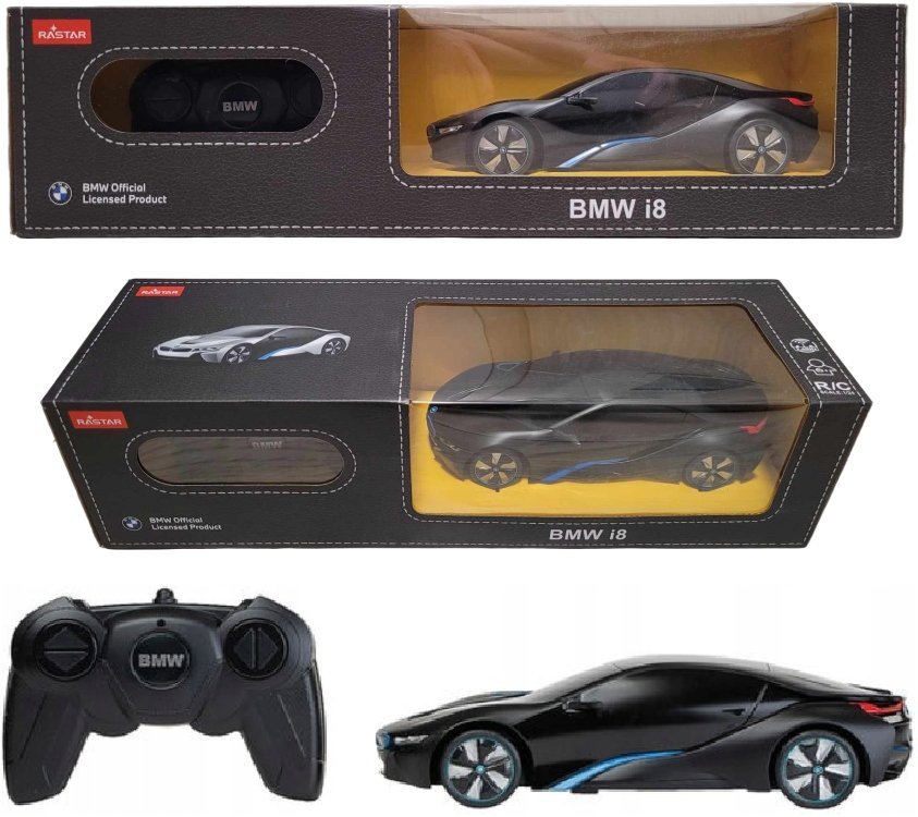 RASTAR Samochód zdalnie sterowany R/C BMW i8 skala 1:24