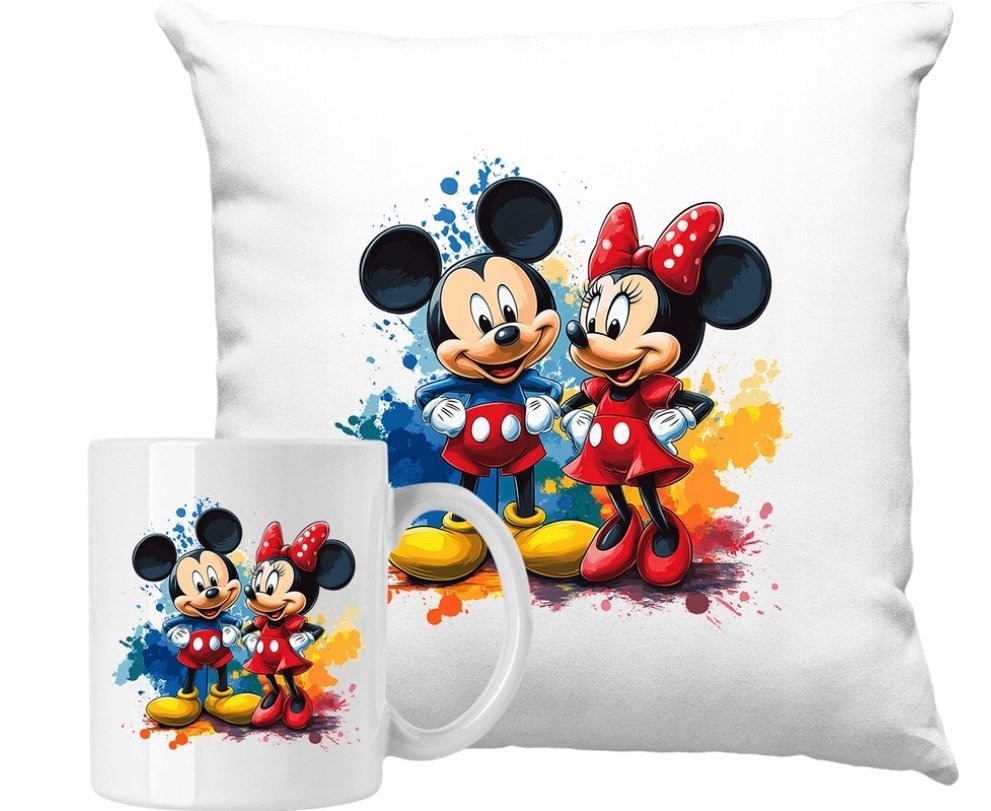 ZESTAW PODUSZKA + KUBEK Miki Mouse Myszka Minnie Pomysł Na Prezent #2