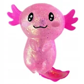 Zabawki sensoryczne - GNIOTEK BROKATOWY antystresowy SENSORYCZNY uroczy uśmiechnięty AXOLOTL - miniaturka - grafika 1