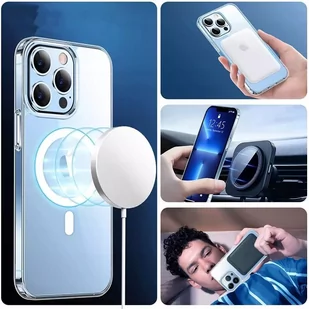 Etui Flexair Hybrid MagSafe do Apple iPhone 14 Clear - Etui i futerały do telefonów - miniaturka - grafika 4