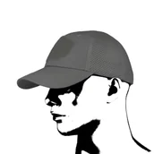 Odzież taktyczna i umundurowanie - Camo Military Gear - Czapka Baseball Mesh Szara - miniaturka - grafika 1