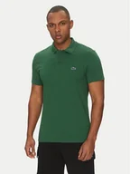 Koszulki męskie - Lacoste Polo DH5522 Zielony Regular Fit - miniaturka - grafika 1