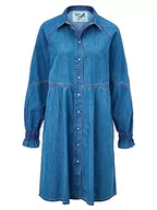 Sukienki - Replay Sukienka damska W9052, 009 MEDIUM Blue, S, 009 Medium Blue, S - miniaturka - grafika 1