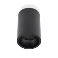 Lampy sufitowe - Oprawa V-TAC Aluminiowa GU10 Okrągła Natynkowa Tuba Czarna 70x107mm VT-802-B 3 Lata Gwarancji - miniaturka - grafika 1