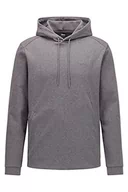 Bluzy męskie - BOSS Męska bluza z kapturem, Medium Grey31., XXL - miniaturka - grafika 1