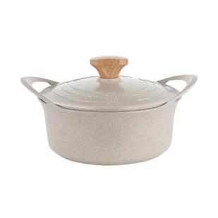 Garnek aluminiowy FLORINA Oslo 24CM 4,3L Kremowy  | Raty - Garnki - miniaturka - grafika 1